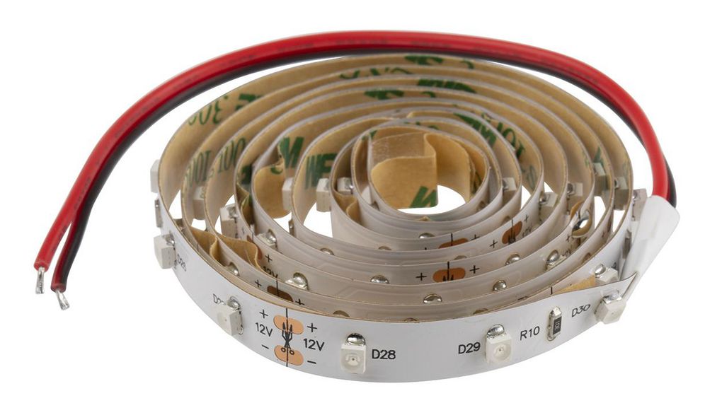 LED Strip, LS, 1m, 12V, 400mA, 4.8W, Red